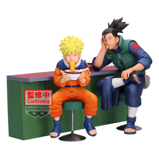 Naruto 72 Series PVC Statue Naruto Uzumaki & Iruka Umino (A: Naruto Uzumaki) 11 cm