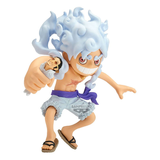 One Piece Mega WCF PVC Statue Monkey D. Luffy vs Borsalino 13 cm