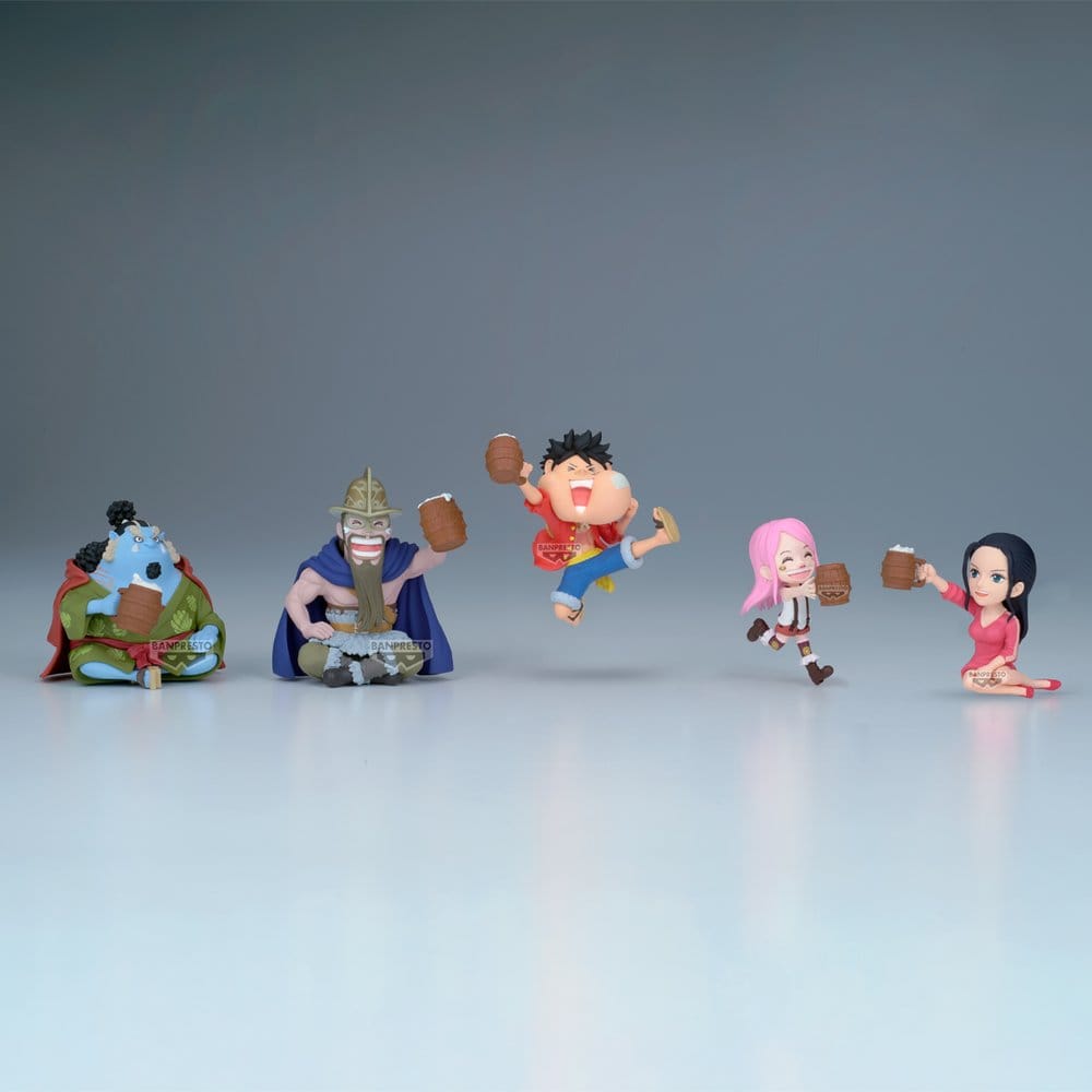 One Piece World Collectable Figure Mini Figures 7 cm Banquet 1 Blind Box Display (12)