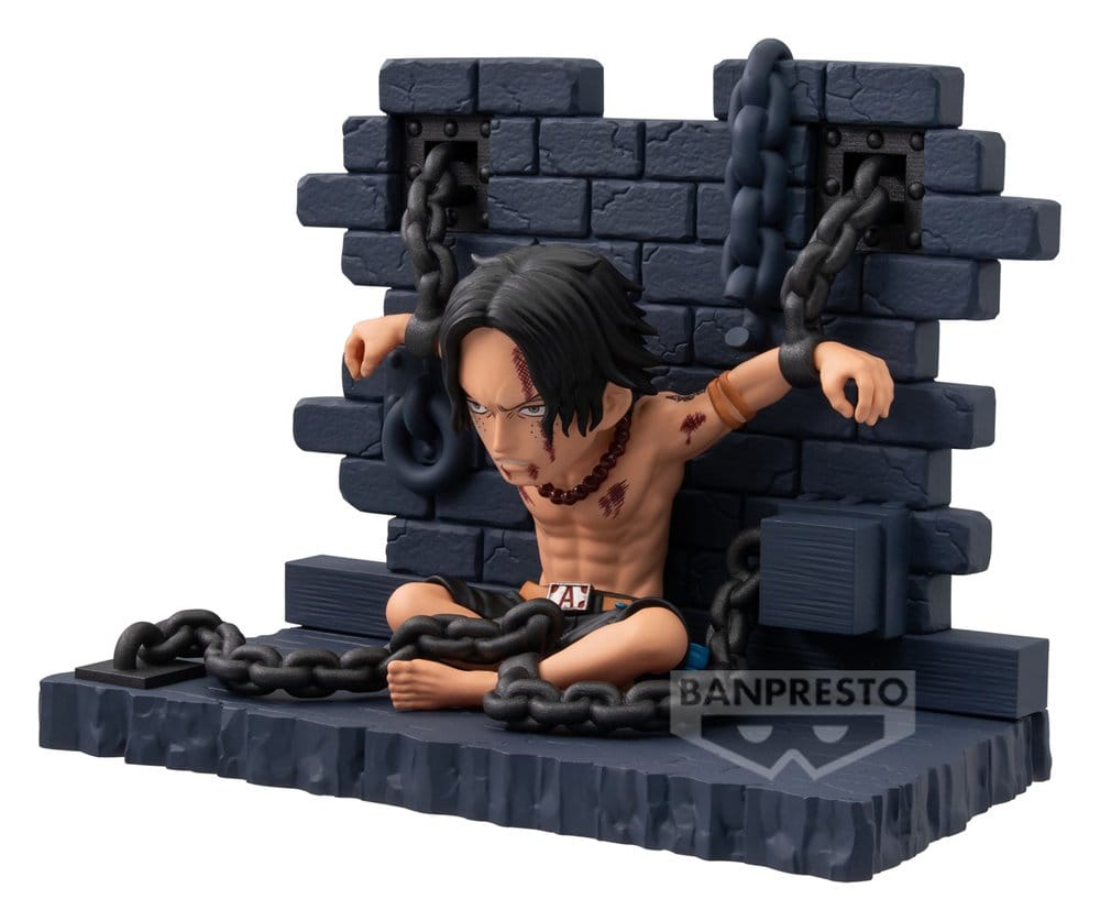 One Piece World Collectable Figure Mini Figure Portgas D. Ace (Impel Down) 8 cm