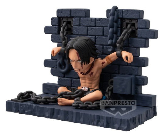 One Piece World Collectable Figure Mini Figure Portgas D. Ace (Impel Down) 8 cm