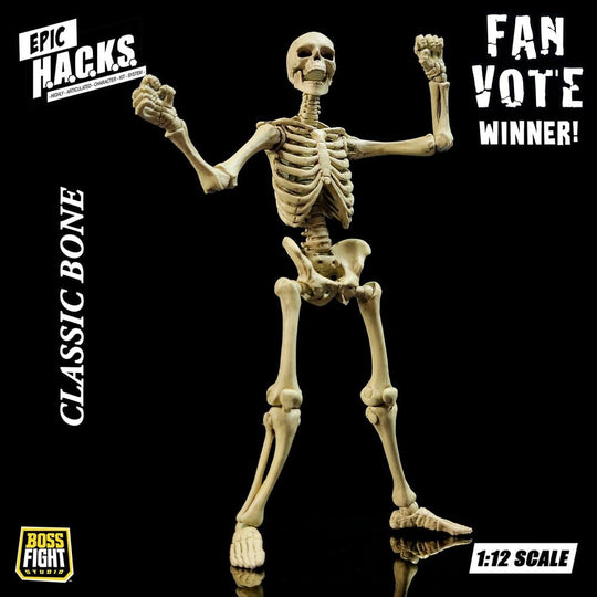 Epic &nbsp;H.A.C.K.S. Action Figure 1/12 Skeleton Blank Classic Bone