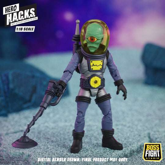Hero H.A.C.K.S. Core Action Figure 1/18 Heroes and Villains Wave 1 Zarko Resources Inc.: Galactic Prospectors