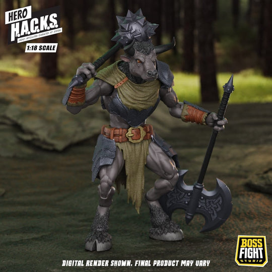 Hero H.A.C.K.S. Core Action Figure 1/18 Heroes and Villains Wave 1 Minos Auroxos: Labyrinthian Warrior