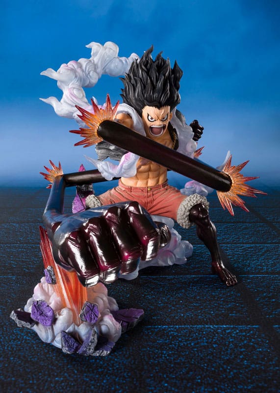 One Piece Figuarts ZERO Extra Battle PVC Statue Monkey D. Luffy Gear 4 Snake Man King Cobra 21 cm