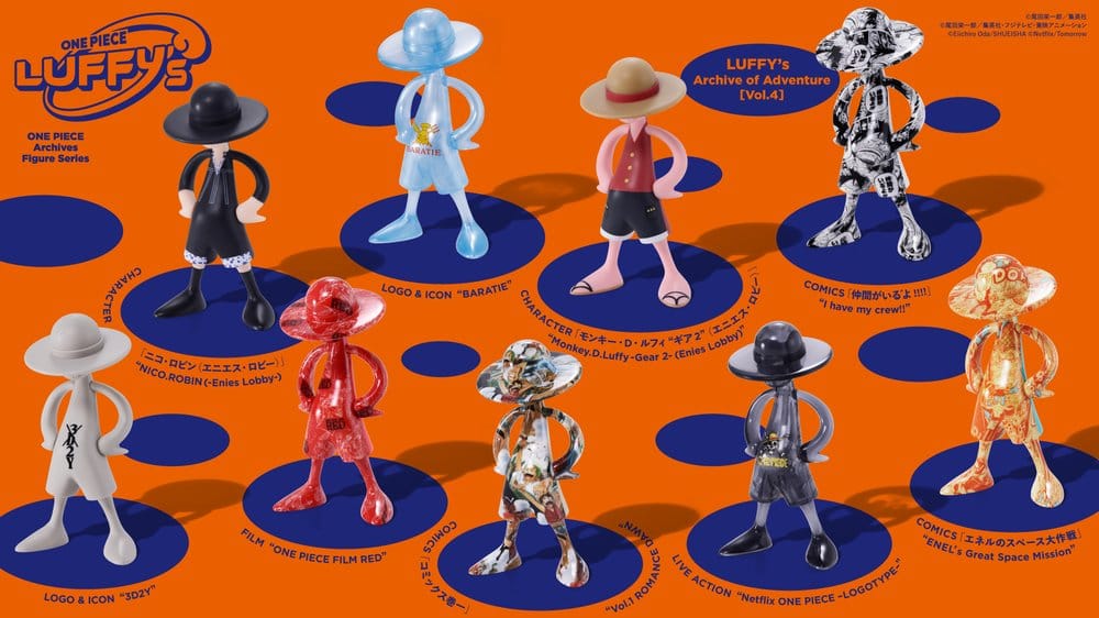 One Piece Luffy's Archive of Adventure Mini Figure Blind Box Assortment (10)