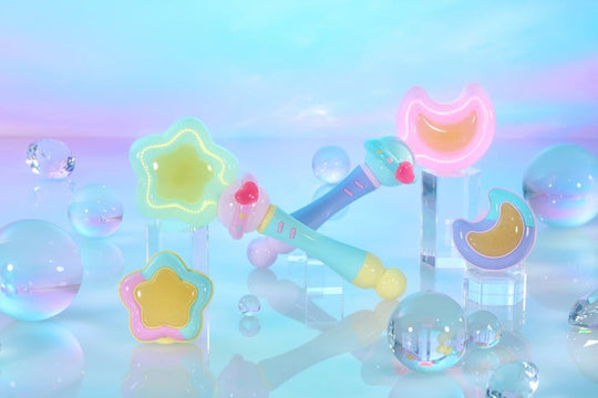 Magical Sisters Lulutto Lilly Proplica Replica Stattoneoneon & GlassHeart HopePact Set 25 cm