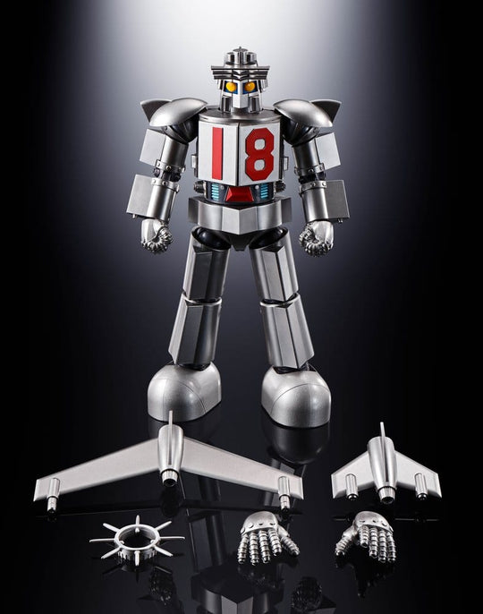 Daitetsujin 17 Soul of Chogokin Diecast Action Figure GX-101S Daitetsujin 17 & 18 Graviton Box 18 cm