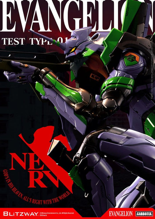 Evangelion Carbotix Action Figure Evangelion Unit-01 Test Type (Standard Ver.) 33 cm