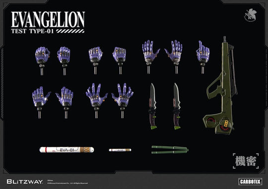 Evangelion Carbotix Action Figure Evangelion Unit-01 Test Type (DX Ver.) 33 cm