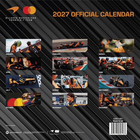 McLaren Calendar 2027 30 x 30 cm
