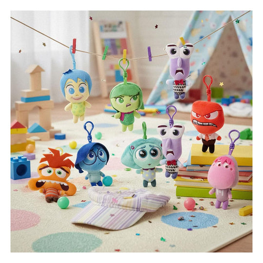 Inside Out Plush Keychains 12 cm Assortment (24)