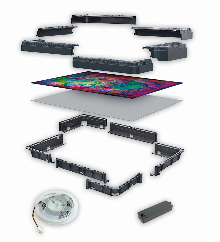 Stranger Things Metamorphic Art Collection Jigsaw Puzzle with Light-Up Effect The Upside (520 pieces)