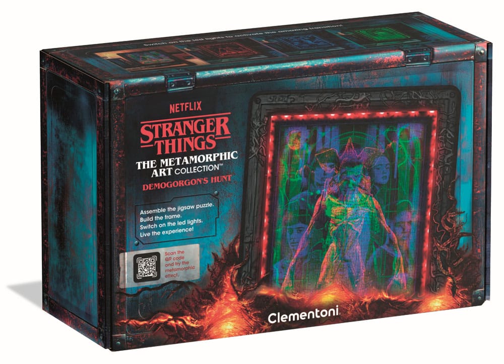 Stranger Things Metamorphic Art Collection Jigsaw Puzzle with Light-Up Effect Demogorgon (520 pieces)