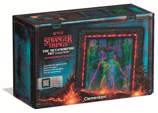 Stranger Things Metamorphic Art Collection Jigsaw Puzzle with Light-Up Effect Demogorgon (520 pieces)