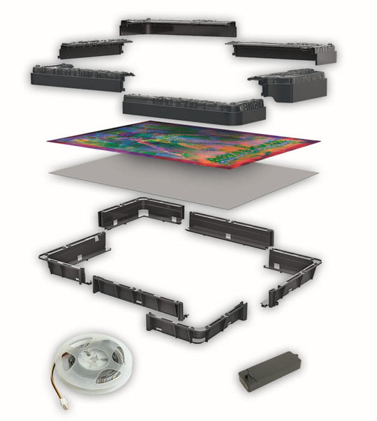 Stranger Things Metamorphic Art Collection Jigsaw Puzzle with Light-Up Effect Demogorgon (520 pieces)