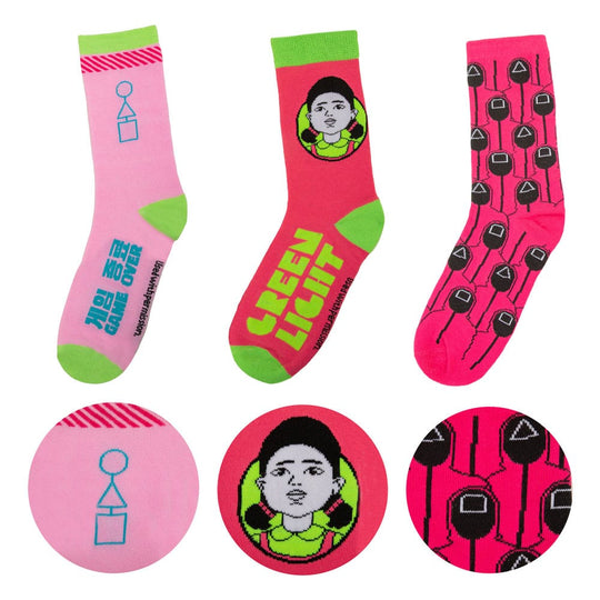 Squid Game Socks 3-Pack