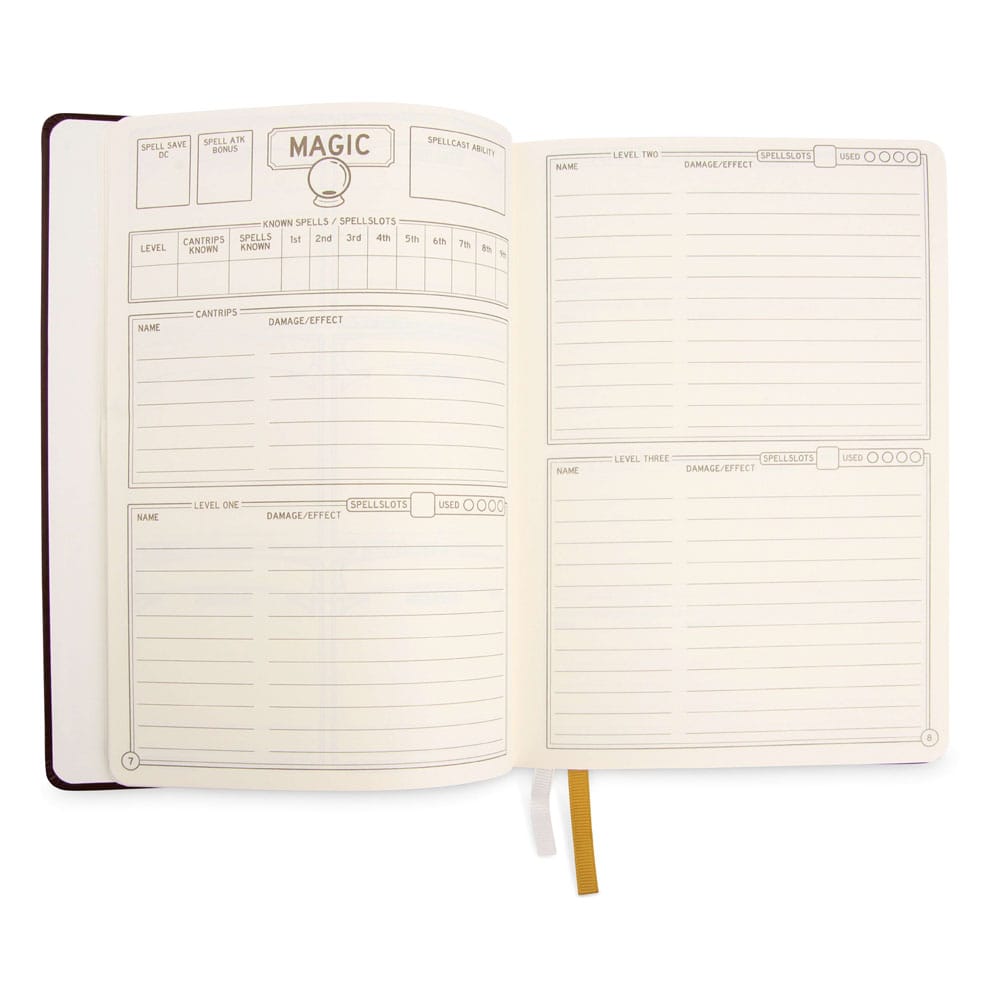 Dungeons & Dragons RPG Journal 5e Black