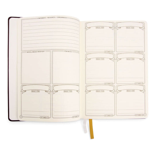 Dungeons & Dragons RPG Journal 5e Black