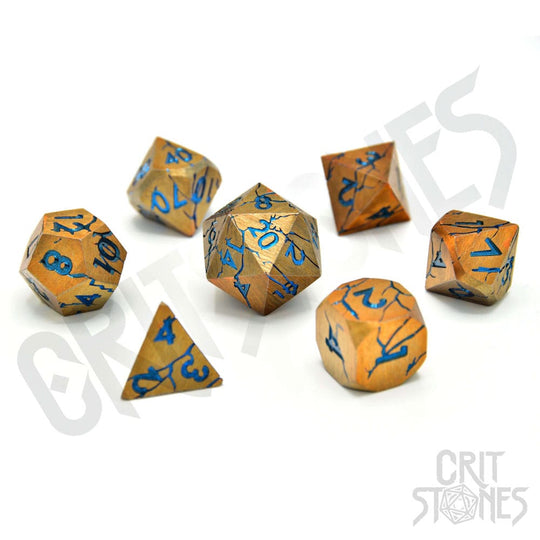 CritStones Metal Dice Set Sundered Spells (7)