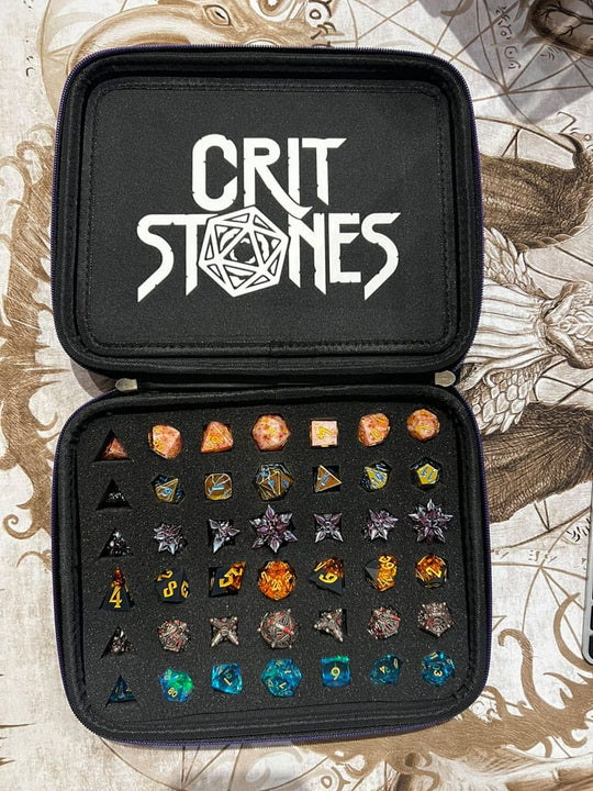 CritStones Dice Case Arcanum Purple