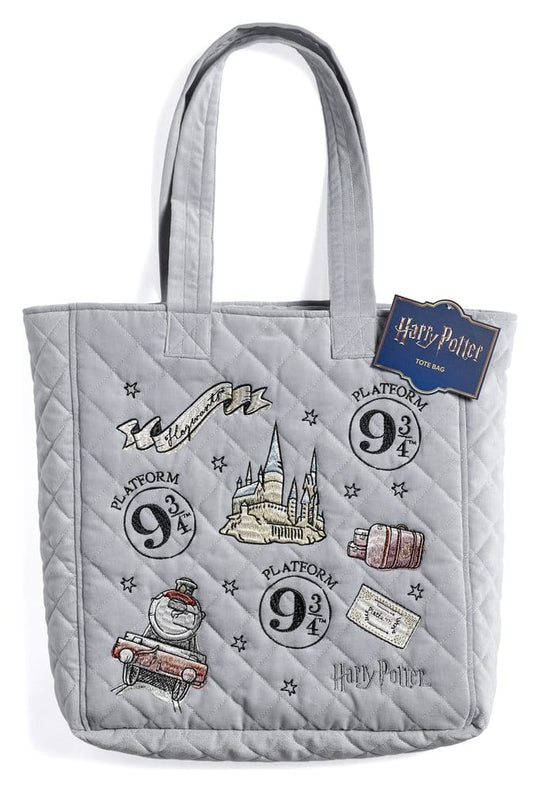Harry Potter Tote Bag Platform 9 3/4 Embroidered Velvet