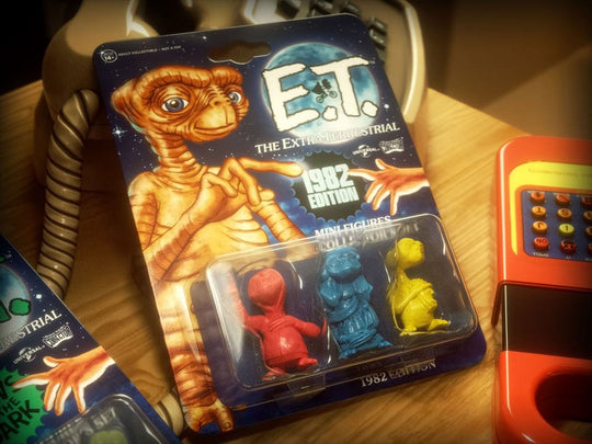E.T. the Extra-Terrestrial Collector's Set Mini Figures 3-Pack 1982 Edition 5 cm