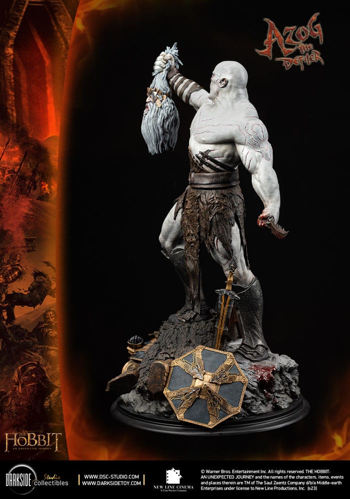 The Hobbit QS Series Statue 1/4 Azog The Defiler John Howe Signature Edition Edition 68 cm