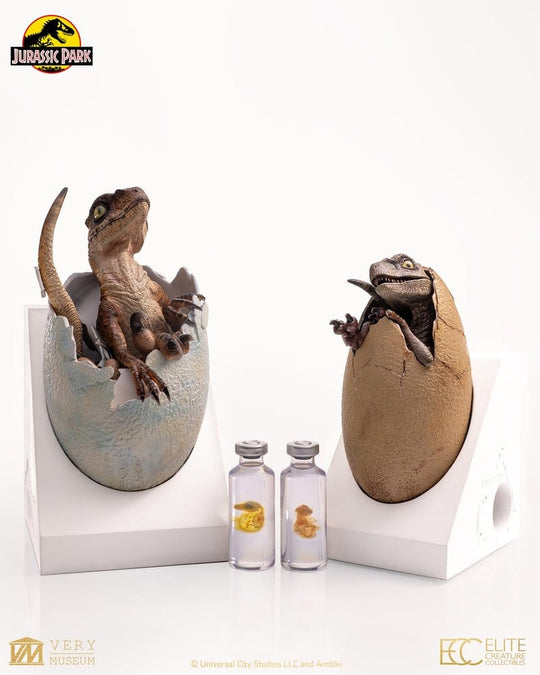 Jurassic Park Replica Bust Velociraptor Hatching Egg 24 cm
