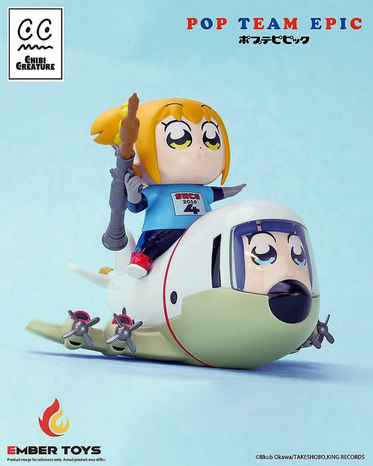 Pop Team Epic Chibi Creature Vinyl Figures 2-Pack POPUKO & PIPIMI: Skeleton Competition Ver.
