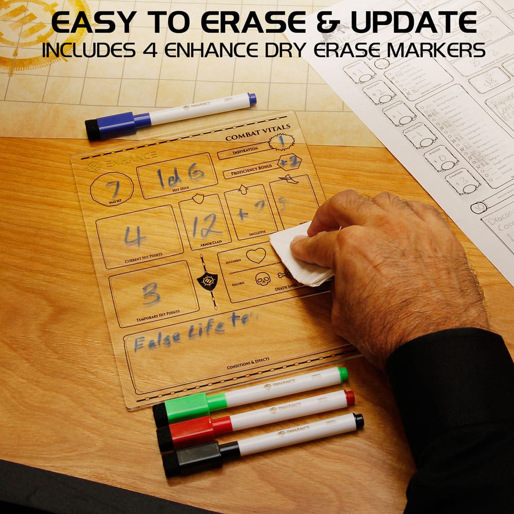 Enhance RPG Series Acrylic Character Sheet Set *English Version*