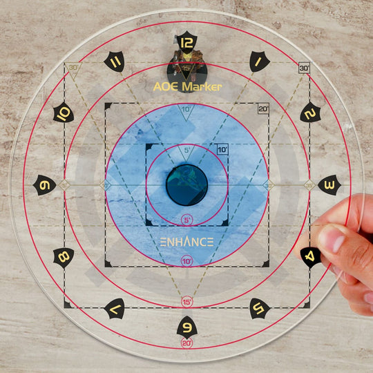 Enhance RPG Series 30ft Spell AoE Damage Template