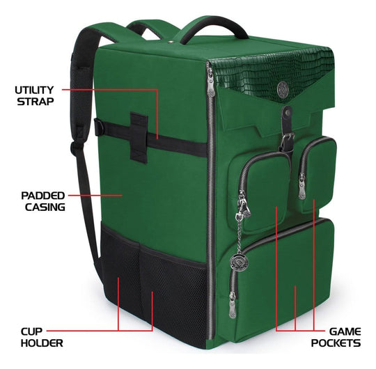 Enhance Board Game Backpack Collector's Edition Green