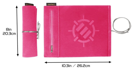 Enhance Tabletop Accessories Roll on a Scroll Dice and Rolling Mat Pink