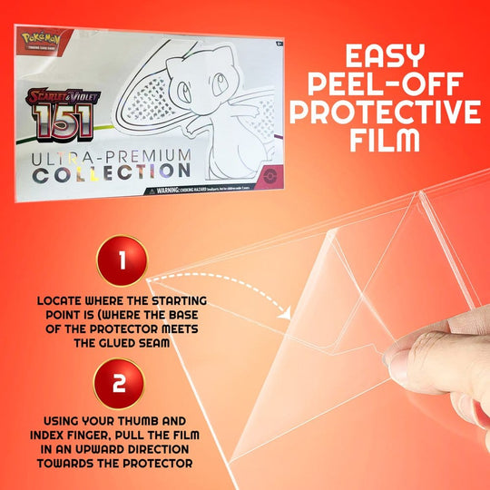 Evoretro PET Protectors 2-Pack for Pokémon 151 Scarlet & Violet Ultra Collection Box