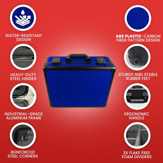 Evoretro Trading Card Storage Box for 90 Cards X Blue