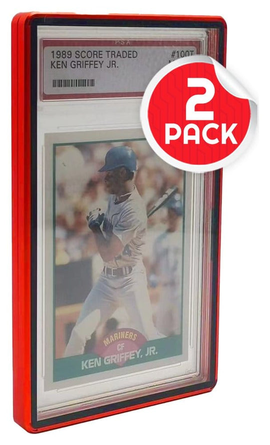 Slab Case Protectors for PSA Graded Cards Red