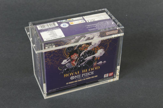 Evoretro Acrylic Display Case for Bandai One Piece TCG Booster Box (English)