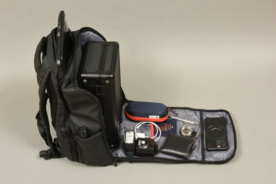 Evoretro Travel Backpack and Mini-Carrying Case Bundle Kit Black