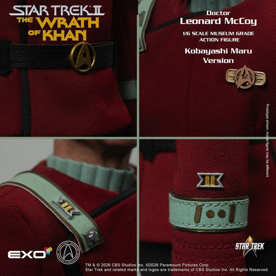 Star Trek II: The Wrath of Khan Action Figure 1/6 Dr. Leonard McCoy Kobayashi Maru Version 30 cm