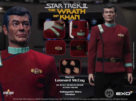 Star Trek II: The Wrath of Khan Action Figure 1/6 Dr. Leonard McCoy Kobayashi Maru Version 30 cm