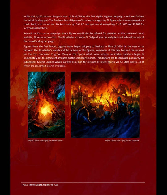 Mythic Legions: The First 10 Year Book Hardcover