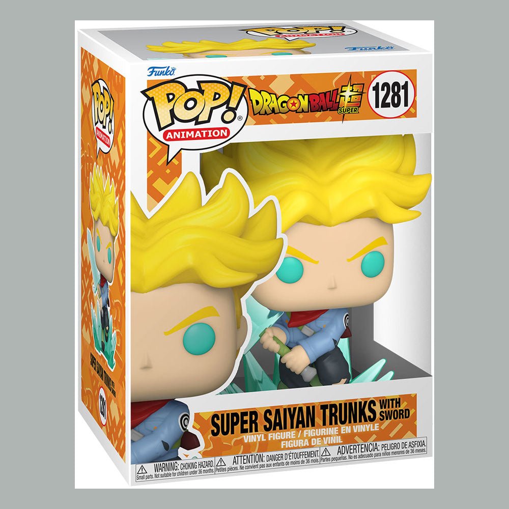 Dragon Ball Super POP! Animation Vinyl Figure SS Trunks w/ Sword 9 cm