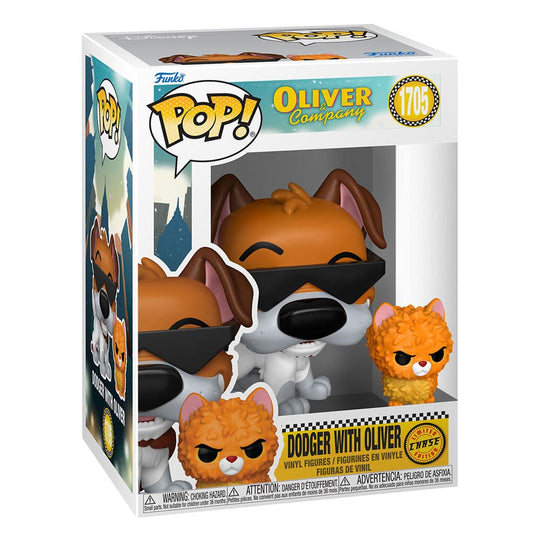 Oliver & Co. POP!&Buddy Movies Vinyl Figures Dodger w/Oliver w/Chase 9 cm Assortment (6)