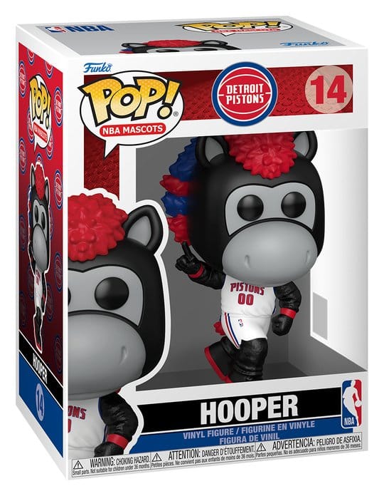 NBA POP! Basketball Vinyl Figure Mascots: Pistons- Hooper 9 cm