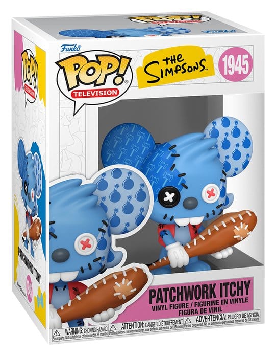 The Simpsons POP! Animation Vinyl Figure Itchy Patchwork 9 cm