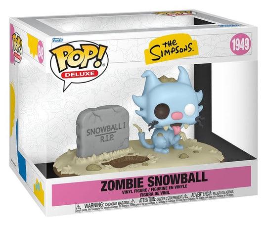 The Simpsons POP! Deluxe Vinyl Figure Zombie Snowball 9 cm