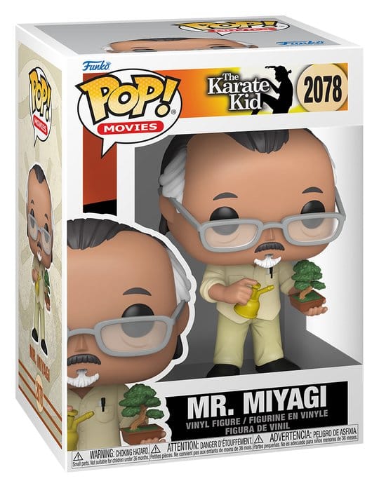 Karate Kid POP! Movies Vinyl Figure Mr. Miyagi w/BT 9 cm