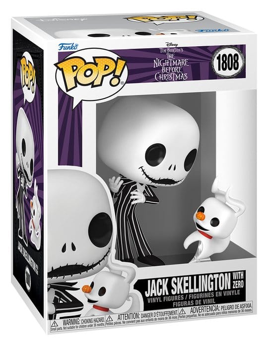 The Nightmare Before Christmas POP! & Buddy Vinyl Figure Jack & Zero 9 cm