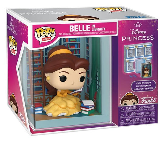 Beauty and the Beast POP! Nooks Vinyl Diorama Belle in Library 16 cm